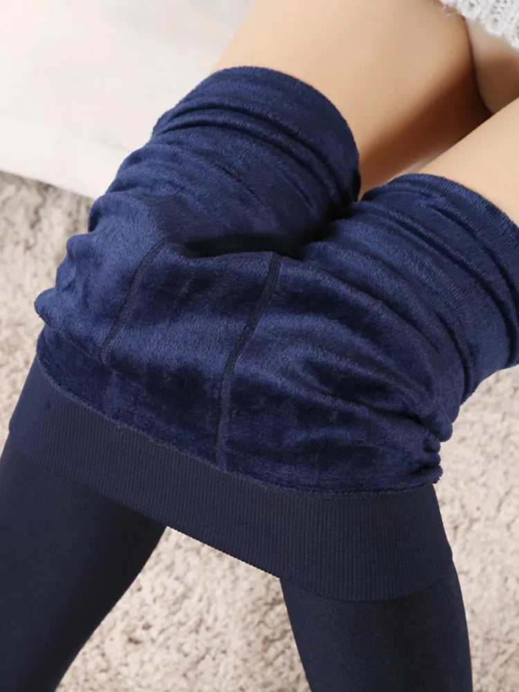 Leggings Casual High Elastic Thick Warm Skinny Pants