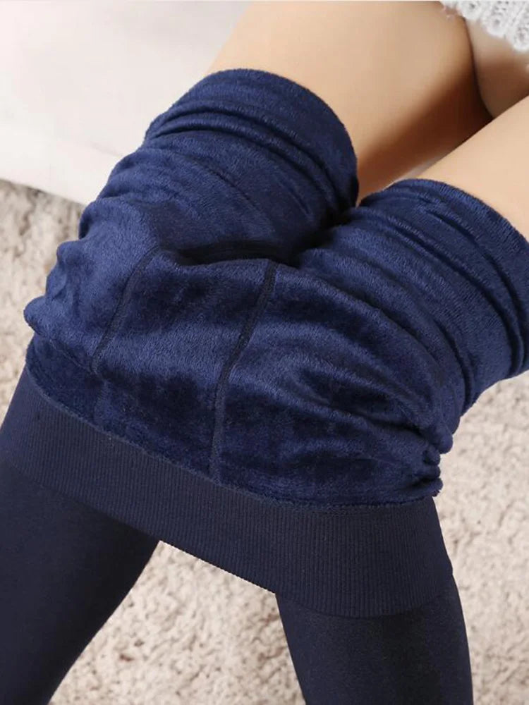 Leggings Casual High Elastic Thick Warm Skinny Pants