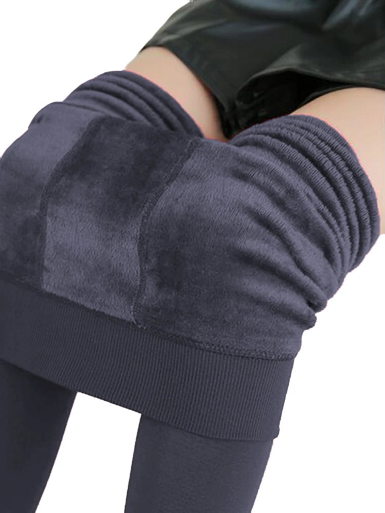 Leggings Casual High Elastic Thick Warm Skinny Pants