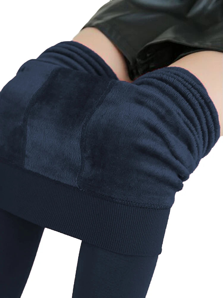 Leggings Casual High Elastic Thick Warm Skinny Pants