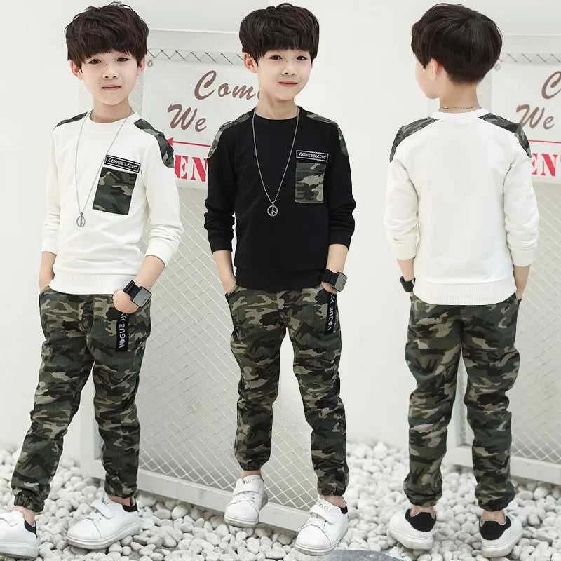 Boys Clothing Set Camouflage Tracksuit 5 6 7 8 9 10 11 Years