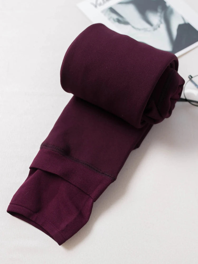 Leggings Casual High Elastic Thick Warm Skinny Pants