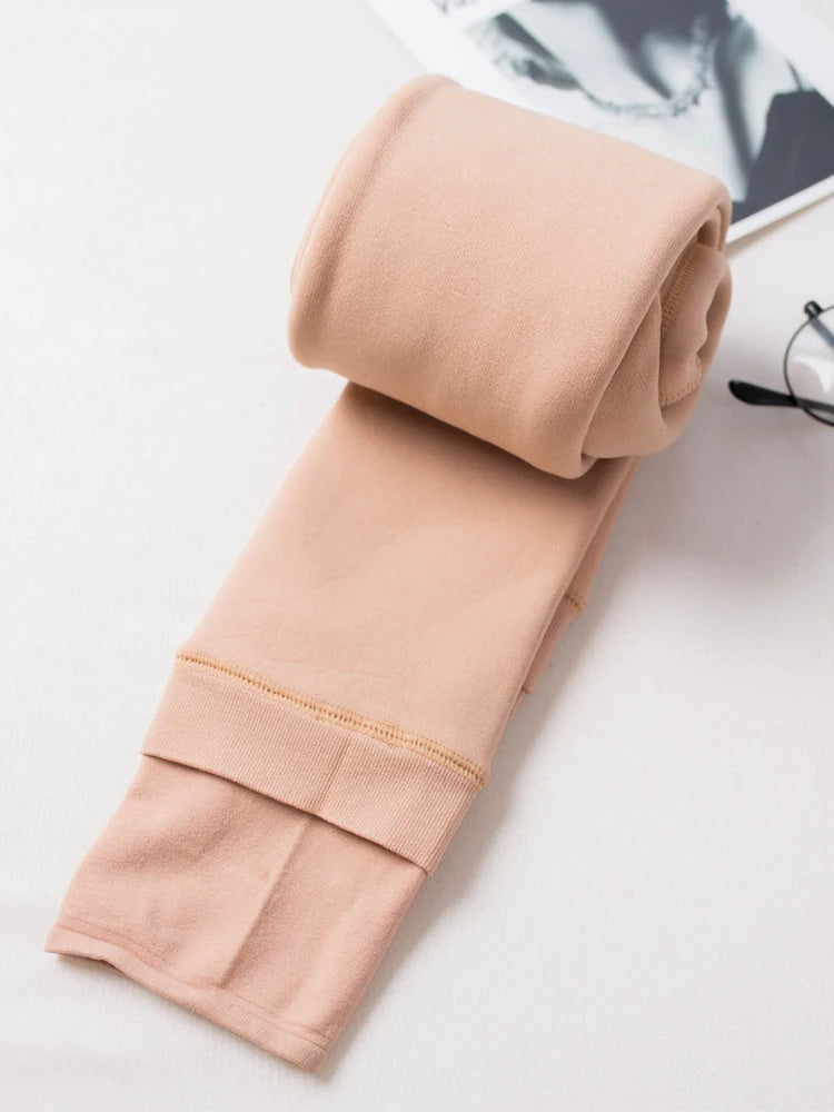 Leggings Casual High Elastic Thick Warm Skinny Pants